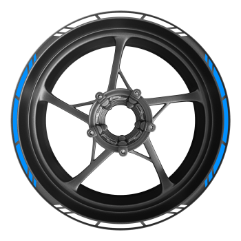 Felgenrandaufkleber GP-Style - 2-Farbig